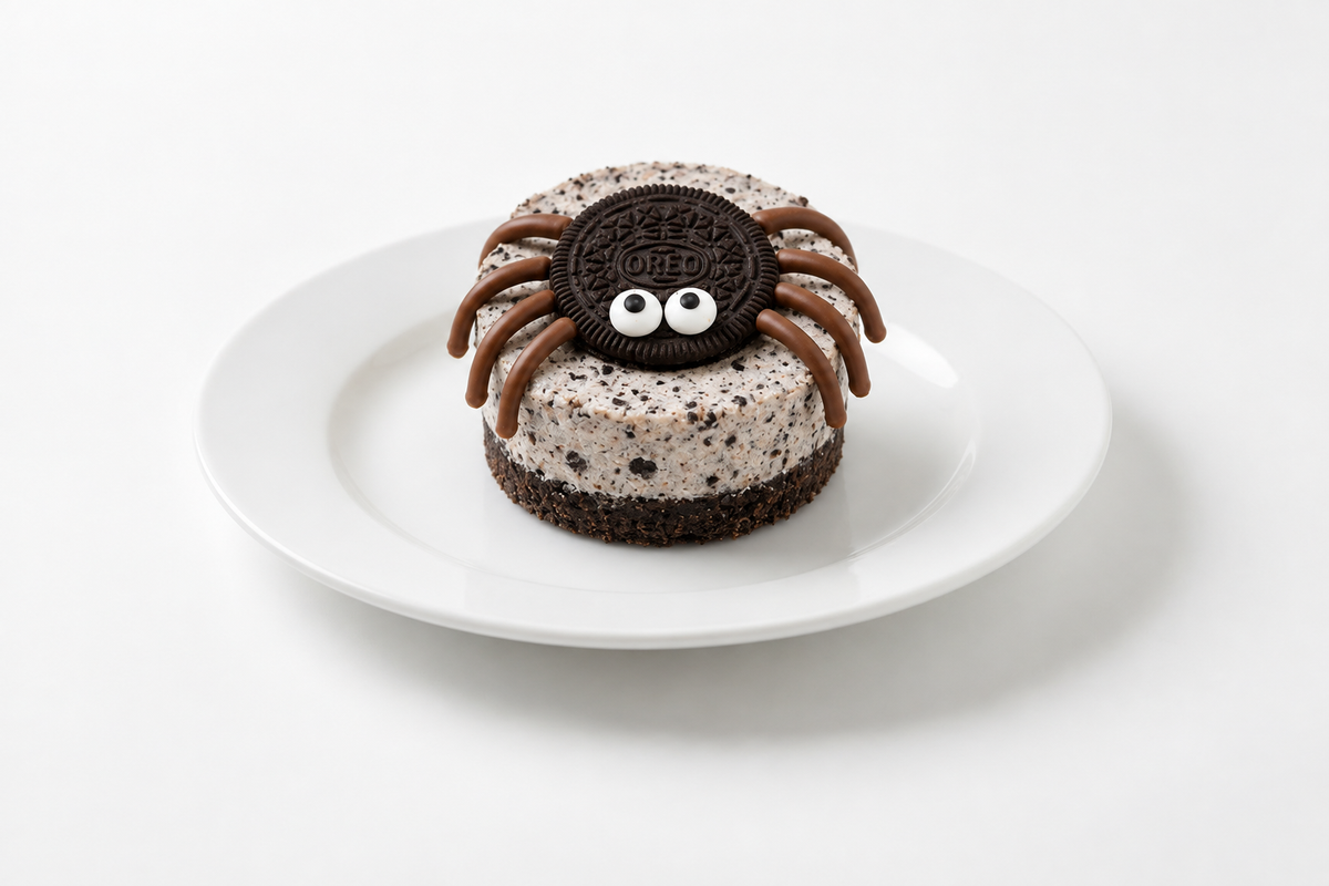 Spooky Spider Oreo Cheesecake